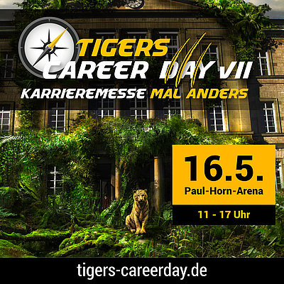 Plakat zum Tigers Career Day in Tübingen